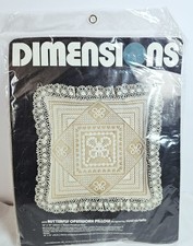 Dimensions Needlepoint Kit Butterflies Pillow 14x14 2218 NIP
