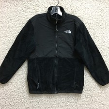 The North Face Jacket Extra Large Girls Black Full Zip Pocket Fleece Polartec XL