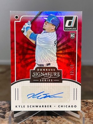 2016 Donruss Signature Series Red Parallel 12/49 ~ Kyle Schwarber RC  Chi Cubs