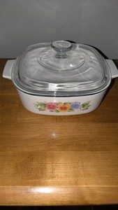 Corning Ware "Summer Blush" A-2-B, 2 Liter Casserole Dish w/Lid