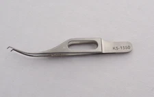 Katena K5-1550 Colibri Forceps, 1x2 Teeth, 0.4mm with Tying Platform