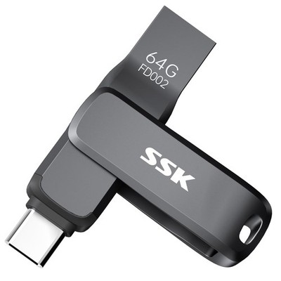 USB 3.2 Flash Drive 64GB,Up to 200 MB/S Read Speed USB C Memory Stick,Dual US...