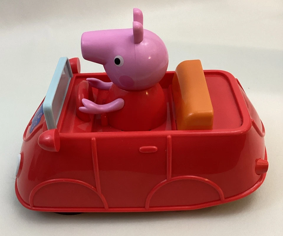 Peppa Pig Red Car Radio Control-Full Function Remote Wheelie Spin - Image 3 of 4