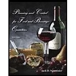 PLANNING AND CONTROL FOR FOOD AND BEVERAGE OPERATIONS By Jack D. Ninemeier *VG+*