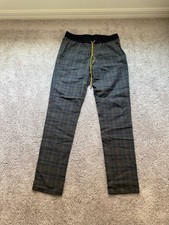 Mens Gray Plaid Trouser Pants Size L Regular ...