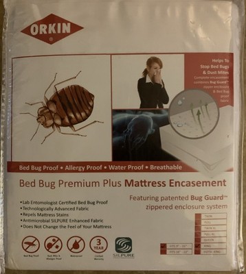 Orion Bed Bug Premium Plus Mattress Encasement NIP King Size