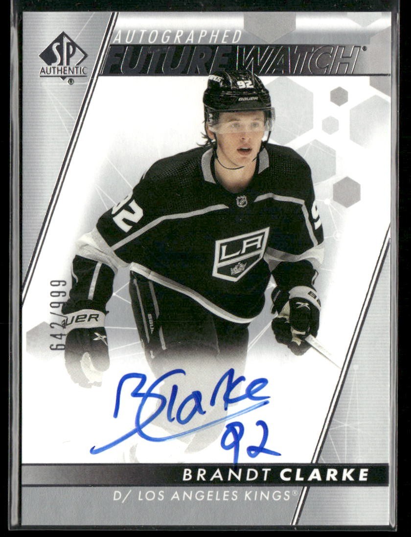 2022-23 Upper Deck SP Authentic Brandt Clarke RC Future Watch Auto /999 Kings