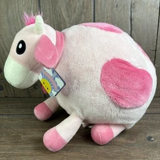 Squishable Snugglemi Short Fur Strawberry Cow Pink Plush Stuffed Animal w/ Tag