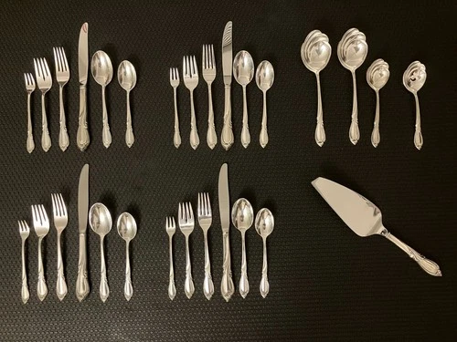 Rhapsody by International Sterling Silver Flatware! 29 pieces, 4 Place Setting