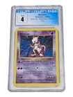 Mewtwo 10/102 Base Set Holo Shadowless CGC 4 VG/Ex 7252