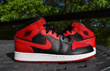 Nike Air Jordan 1 Mid GS 'Banned' 2020 554725-074 Youth Size 7Y