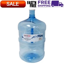Large Reusable 5 Gallon Water Bottle Jug Container BPA Free Home Office Storage