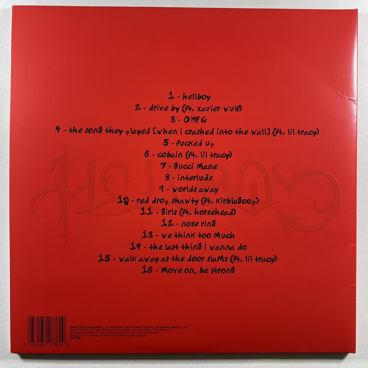Lil Peep “Hellboy” 2LP/Death Note (Sealed) Fire Red 45RPM