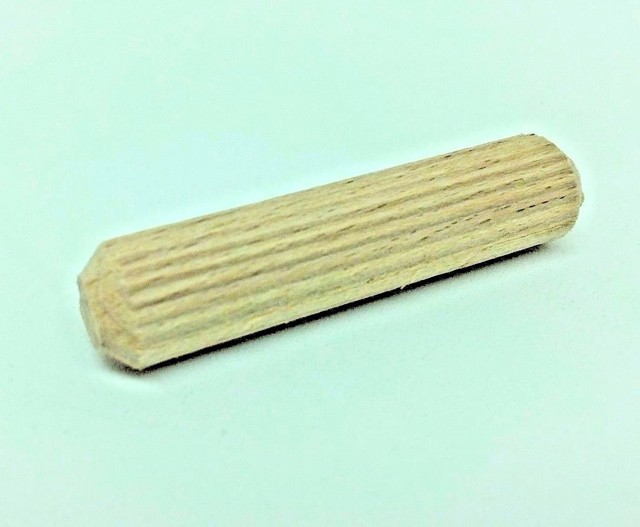 7/16" x 13/4" grooved fluted wooden dowel pin 50, 100, 250, 500, 1000
