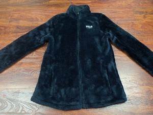 fluffy fila jacket