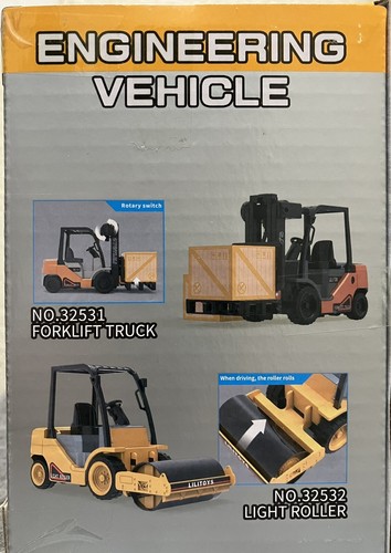 Kid Engineering Car Toy Forklift Toy Vehicle Construction Die-Cast Model Toy - Picture 7 of 12