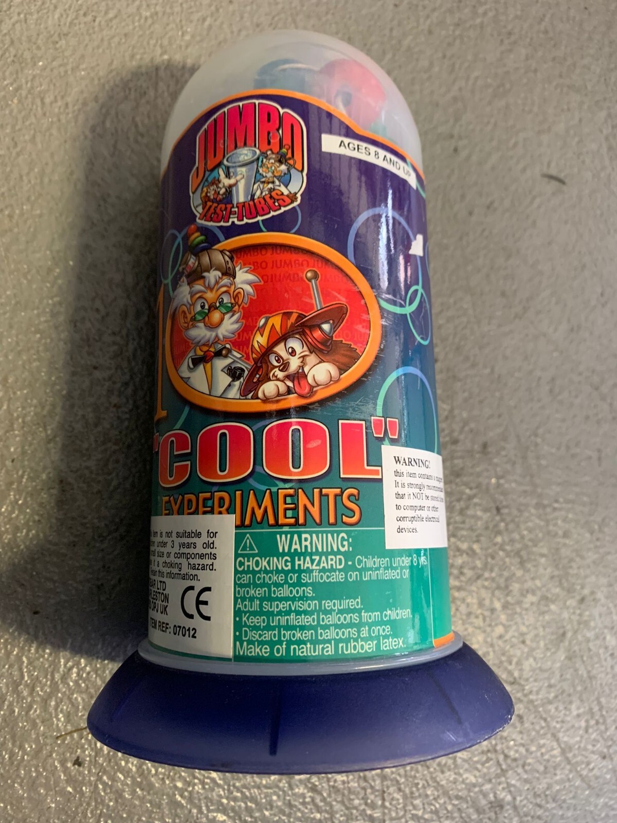 JUMBO TEST TUBES COOL EXPERIMENTS KIT NEW SEALED - 2002