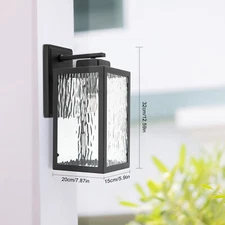 Waterproof Porch Light Outside Wall Lights For House, Black Wall Sconce Lanterns