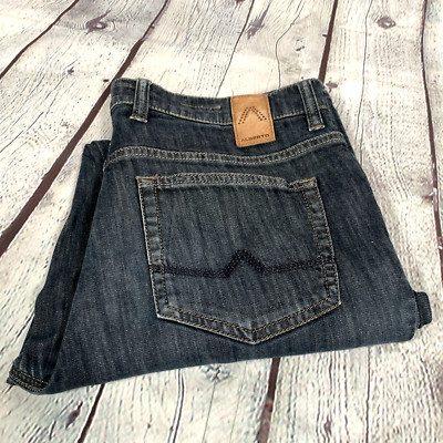 Alberto Herrenjeans dunkelblau Denim W31 L32 hergestellt in Italien Designer kostenloser Versand im Vereinigten Königreich