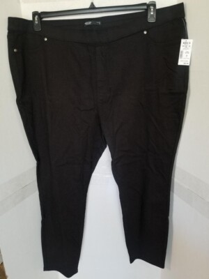 Simply Vera Vera Wang Stretch Shaping Black Legging Jeggings Plus Size 3X - NEW