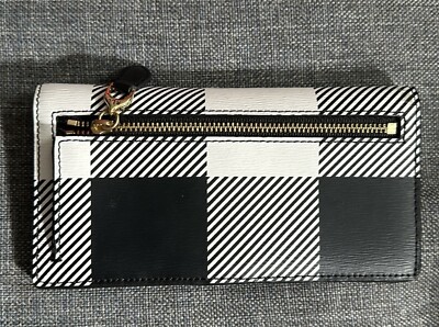 Lauren Ralph Lauren Bennington Checkered Gingham Plaid Wallet