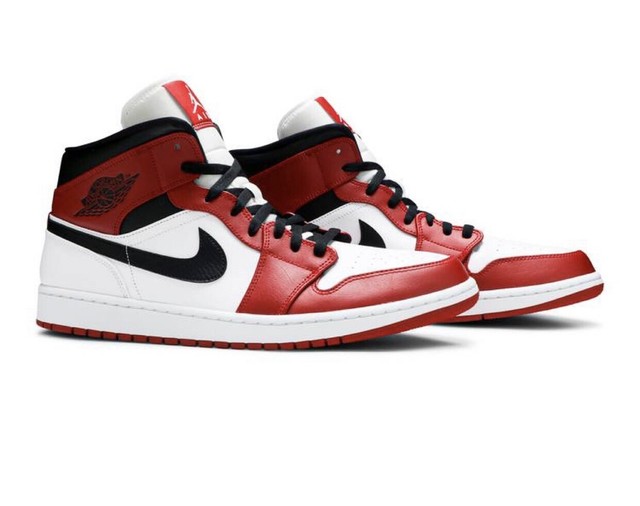 air jordan mid white heel