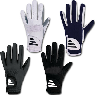 Reithandschuhe schwarz weiß Reiter Handschuhe mit Zügelverstärkung Sommer Levaz