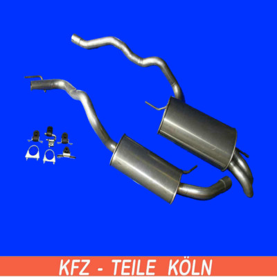 EDELSTAHL VW T4 -2.4 D 2.5 TDI Syncro - Mittel + Endschalldämpfer (Kurz) +Set
