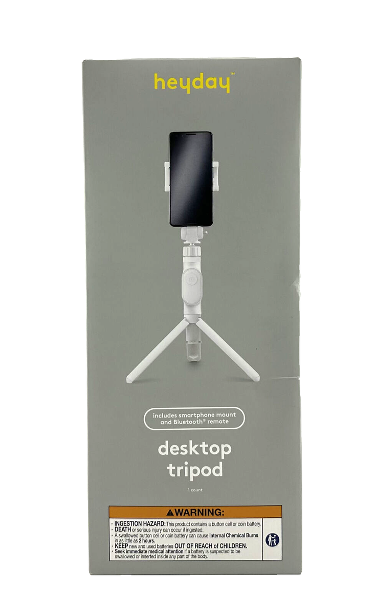 Heyday Desktop Tripod Phone Mount in Stone White Count, New
