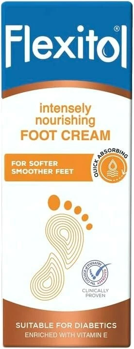 BRANDED Flexitol Intensely Nourishing Foot Cream Intensive Hydration for Dry Feet 145G