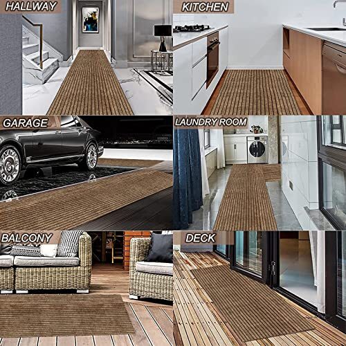 2' X 6' Runner Rugs With Rubber Backing Indoor Outdoor Utility Carpet ...