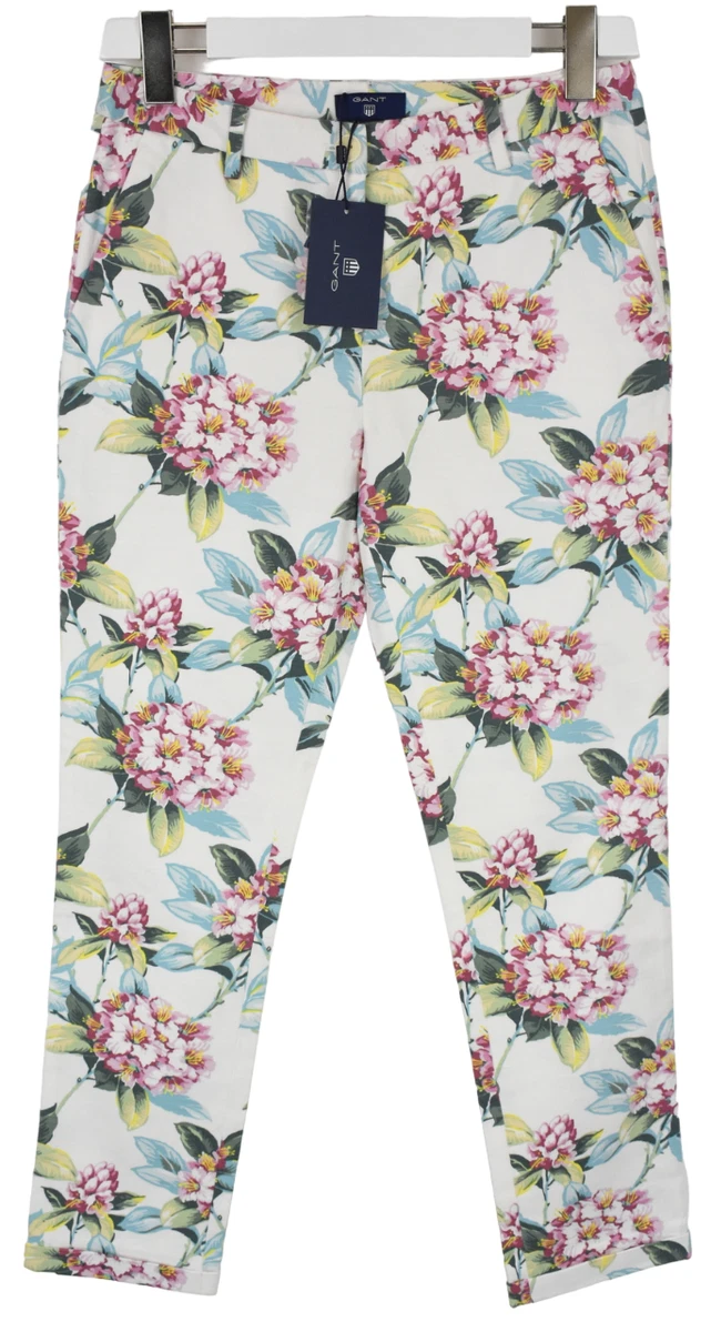 Acheter Pantalon imprimé fleuri pantalon large en coton taille haute pour femme