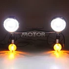 Passing Turn Signal Fog Light Bar For Honda Shadow ACE Aero VT 750 1100 VLX 600