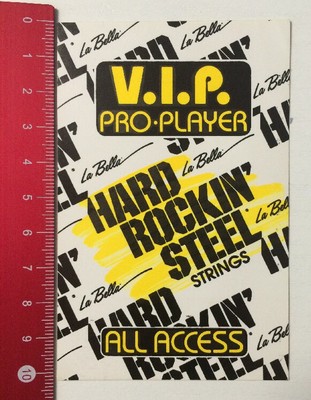 Aufkleber/Sticker: V.I.P. Pro Player - Hard Rockin' Steel Strings (110416120)