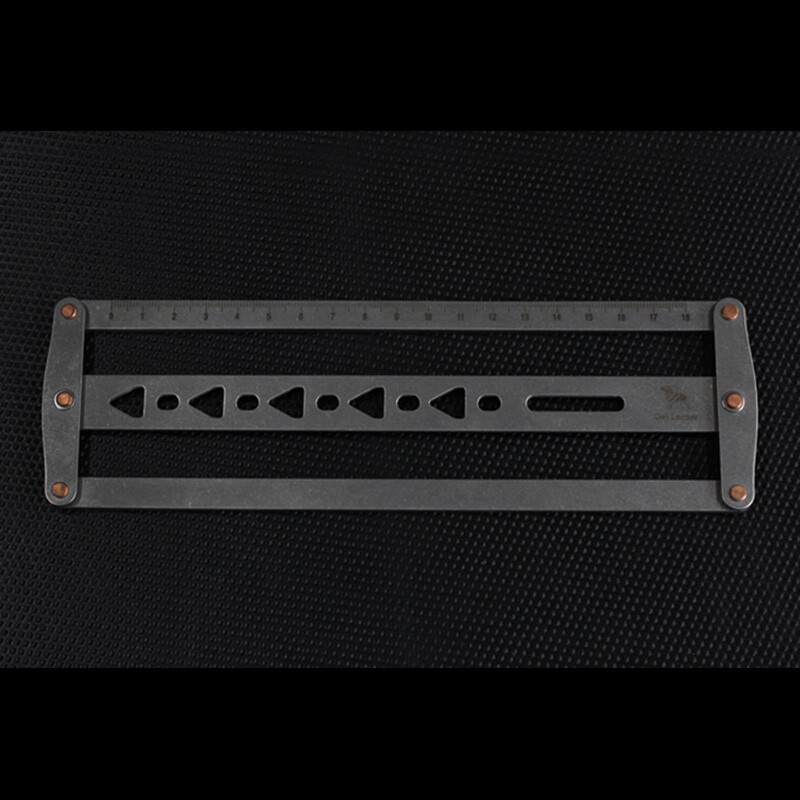 Leather Craft Belt Positioning Auxiliary Ruler handmade Punch Hole