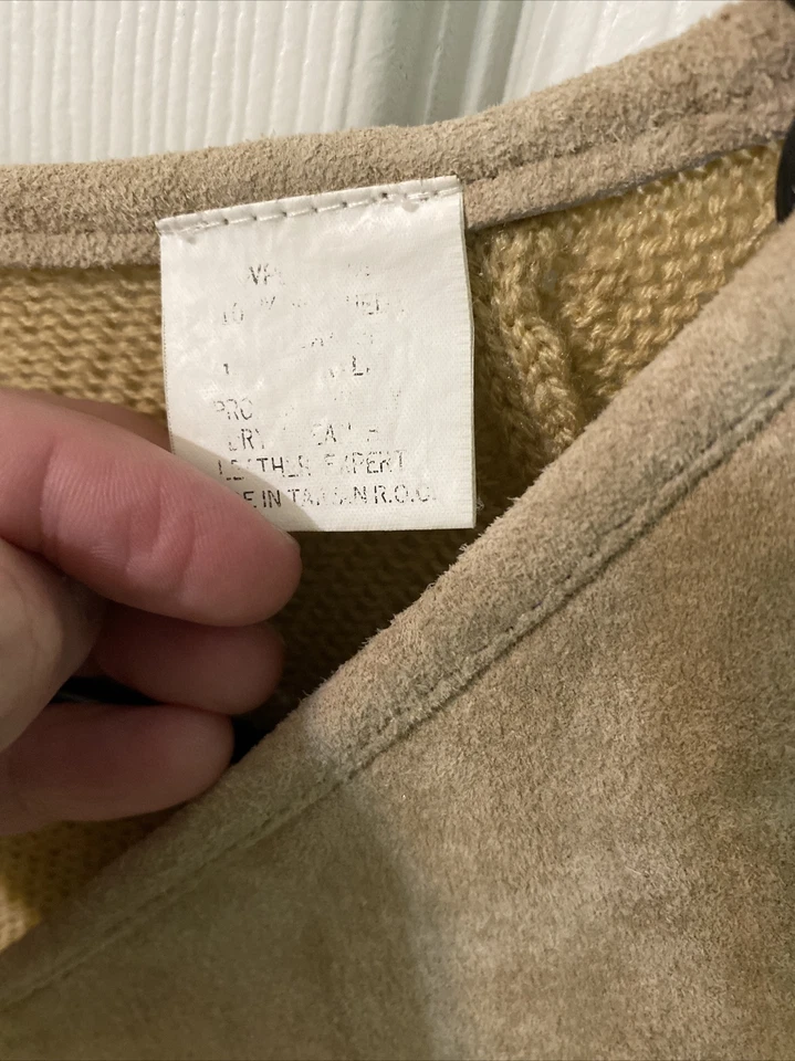 Винтажный Miller верхняя одежда свитер замши бисером бахрома Western женщин XL 1980-х - Изображение 3 из 4