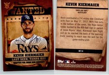 Kevin Kiermaier 2021 Topps Big League Wanted WT-14 Rays