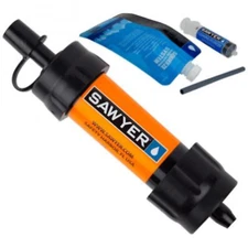 Sawyer SP103 Mini Water Filtration System Orange Single Potable Filter