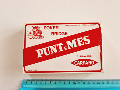 PUNT AND MONTH PLAYING CARDS CARPANO MODIANO POKER VINTAGE ORIGINAL PLAYING CARDS