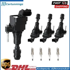 4PCS Ignition Coil & IRIDIUM Spark Plug for 07-14 Chevrolet Malibu 2.4L UF491