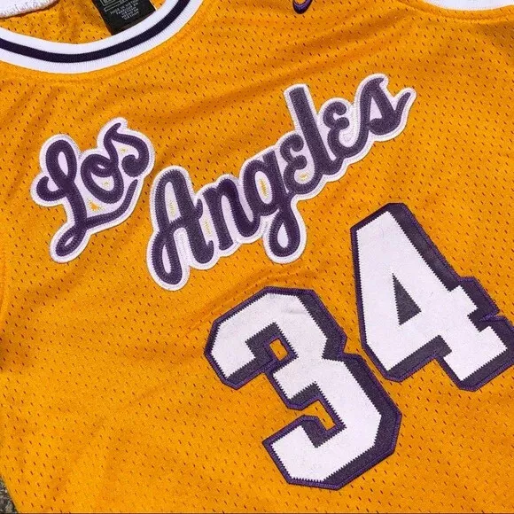 Lakers store cursive jersey