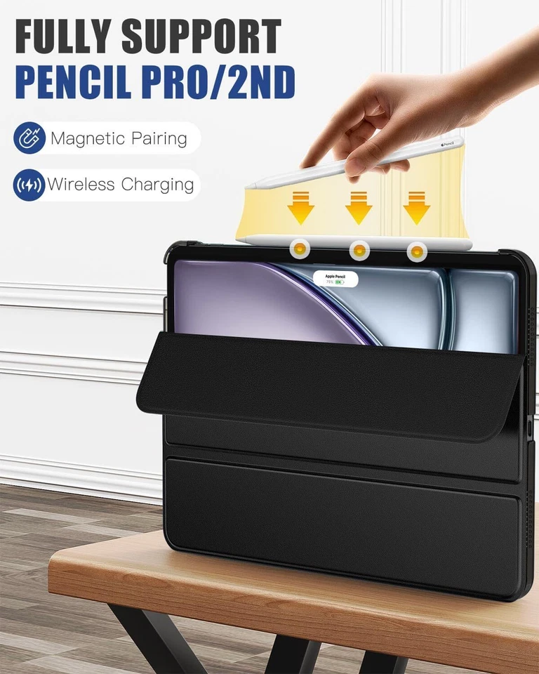 Smart Case for iPad Air 11 Inch M3, M2 2025-24| Air 10.9 Inch 5th/4th Generation - Image 3 of 4