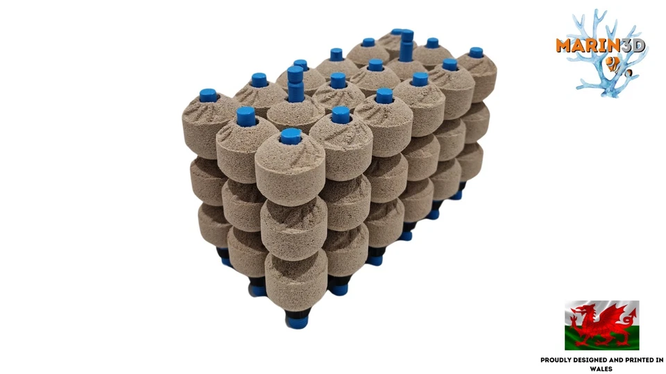 MARIN3D Super Sized Maxspect Bio-Sphere Media Holders - Marine Bio Ball Stand Siporax