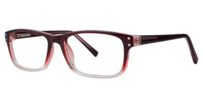 MODERN OPTICAL BALANCE UNISEX PLASTIC EYEGLASSES 56-17-135 BURGUNDY W/ SOFT CASE