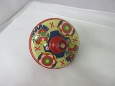 VINTAGE USA SMALL SPINNING TIN TOP TOY GREAT CONDITION 492-