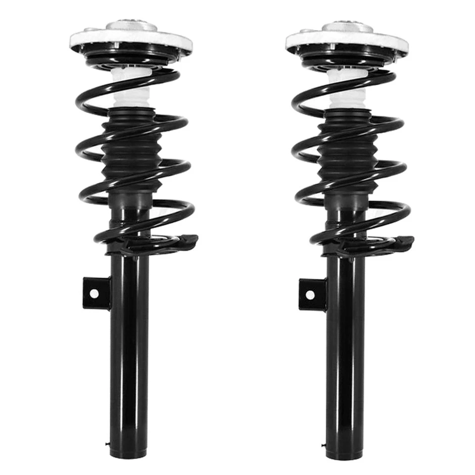 Front Struts w/ Coil Springs Tie Rods Sway Bar Links for 2011 - 2017 BMW X3 X4 - Image 3 of 4