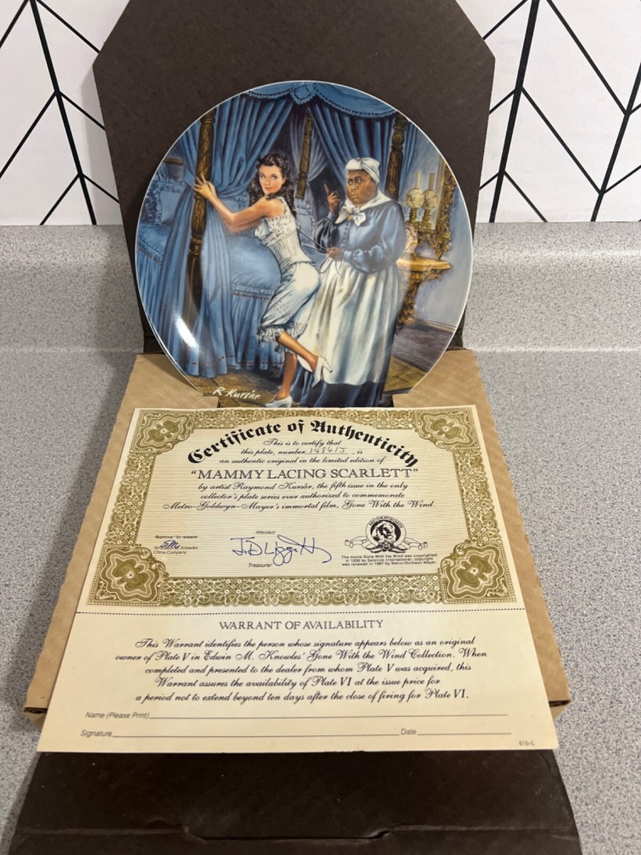 Ltd Ed. 1967 Gone With the Wind Collector Plate 