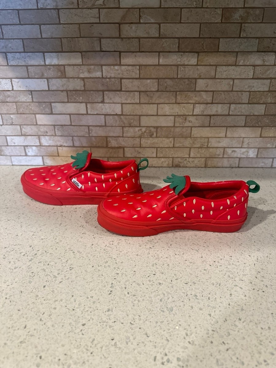VANS Off the Wall Strawberry Shoes Classic Slip-On Kids | eBay