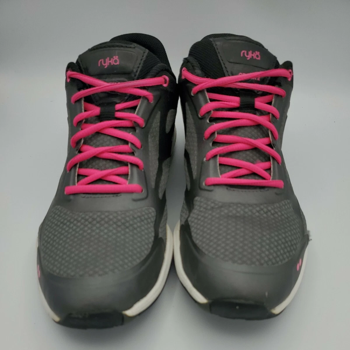 Womens Ryka Grafik 2 Cross Trainer Shoe Black Grey Pink Size US