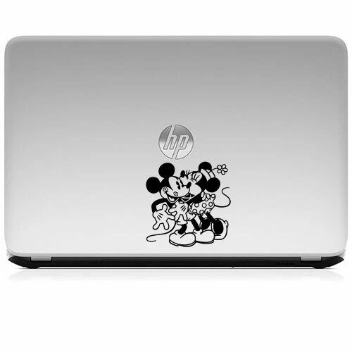 Disney Retro Mickey Minnie Kiss for Macbook Air Pro Laptop Vinyl Decal Sticker - Image 4 of 4